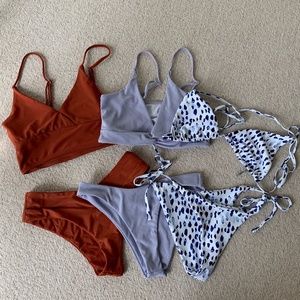 Lot of 3 small Zaful bikini sets